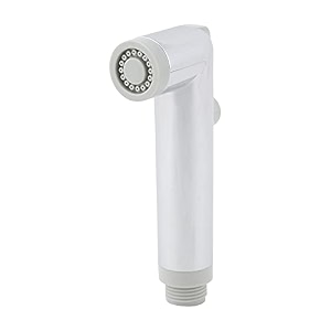 kkd abs health faucet round chrome finish toilet hand spray jet without tube and hook