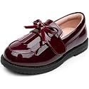 kkdom Girl's Classic Tassel School Uniform Shoes British Style Oxford Shoes