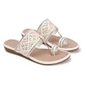 KKF Women Fancy Kolhapuri Flat Chappal Sandals