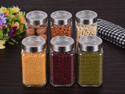 KKO FASHION Glass Grocery Container -