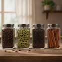 KKO FASHION Glass Grocery Container -
