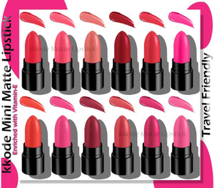kkode velvet matte mini waterproof and long stay travel friendly pocket lipstick set