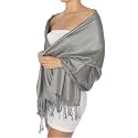 Kkrish Women Neck Scarf Plain Soft Stole With Fringe's, Hijab Wrap Dupata