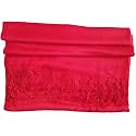 Kkrish Women Neck Scarf Plain Soft Stole With Fringe's, Hijab Wrap Dupata