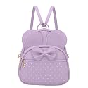 Girls Bowknot Mini Backpack Mouse Ear Polka Dot Convertible Shoulder Purse