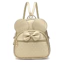 Girls Bowknot Mini Backpack Mouse Ear Polka Dot Convertible Shoulder Purse