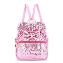 Girls Bowknot Mini Backpack Mouse Ear Polka Dot Convertible Shoulder Purse