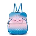 Girls Bowknot Mini Backpack Mouse Ear Polka Dot Convertible Shoulder Purse