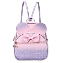 Girls Bowknot Mini Backpack Mouse Ear Polka Dot Convertible Shoulder Purse
