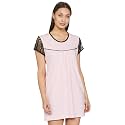 Klamotten Women's Cotton Mid Thigh Length Regular Nightdress