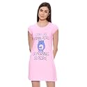 Klamotten Women's Cotton Nightdress (S_10GS_Pink_Small)
