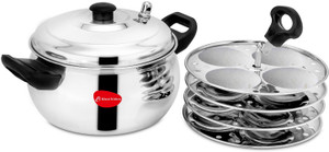 klassi kichen stainless steel 4 plates 16 idlis  induction  standard idli maker 4 plates 16 idlis 