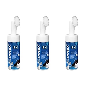 150ml sneaker cleaner  sport shoes cleaner for premium shoes  all types of shoes  sneaker cleaning foaming solution  white shoe cleaning foam without wash attached silicon brush pack 3