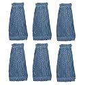 KLEEN HANDLER Heavy Duty Commercial Loop End Mop Head Replacement 6 Pack