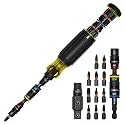 Klein Tools 32517HD KNECT 17-in-1 Impact-Rated Hybrid Screwdriver/Nut Driver, Flip Socket, 11 Bits, 3 Nut Drivers, Bit Holder, Square Adapter