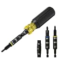 Klein Tools 32527HD KNECT 11-in-1 HVAC Multi-Bit Screwdriver/Nut Driver, Impact Rated with Phillips, Slotted, Square, and Schrader Bits