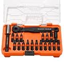 Klein Tools 32787S Slim Micro-Ratchet ProFlex Impact Driver Bit Set, 20-Piece, S2 Steel, MODbox Compatible Storage Case, Magnetic Bit Holder