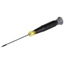 Klein Tools 6243 Mini Precision Screwdriver, 3/32-Inch Slotted, Features Cushion-Grip Handle, Rotating Cap, Color Coded Ring, 3-Inch Shank