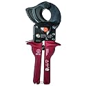Klein Tools 63601 High-Leverage Compact Ratcheting Cable Cutter with Hardened Steel Cutting Blades and Plastic Grips