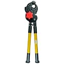 Klein Tools 63700 Heavy Duty Forged Ratcheting Cutter, Heat Treated with 24-Inch Handles and Shear-Type Blades