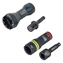 Klein Tools 660KIT3 5-in-1 Mini Impact Socket and 3-in-1 Flip Impact Socket Set, for Linemen and Utility Work, 4-Piece
