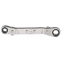 Klein Tools 68234 Ratcheting Offset Box Wrench, Made in USA, 1/4 by 5/16-Inch, Fully Reversible