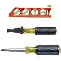 Klein Tools 80073 Reaming Driver Kit with Conduit Reamer, Conduit-Fitting and Reaming Screwdriver and Magnetic Level, 3-Piece