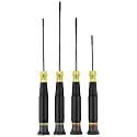 Klein Tools 85615 Mini Precision Screwdriver Set, 4-Piece Phillips and Slotted Set, Ideal for Electronics, Small Appliances, Terminal Blocks