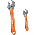 KLEIN TOOLS D5072 2-Piece Extra Capacity Adjustable Wrench Set