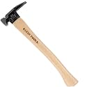Klein Tools H80920HS Smooth Face Hammer with Straight Claw, 20-Ounce Forged Steel, Hickory Handle, California Framing Style, Magnetic Nail Starter, and Extra-Large Squared Strike Face