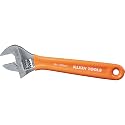 KLEIN TOOLS O5078 8-Inch Extra-Capacity Adjustable Wrench