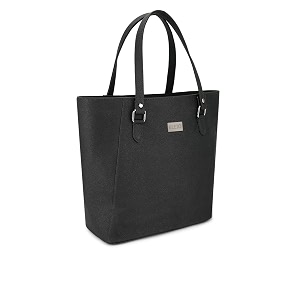 kleio vegan leather office tote bag for women with laptop compartment amp zip closure  spacious laptop tote bag for girls to carry essentials in college work amp travel