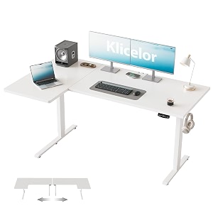 Klicelor L Shaped Standing Desk 55 Inch
