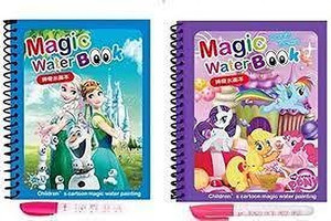 klick buy reusable magic water book with magic pen for kids pack of 2 waterbook
