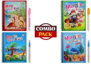 klick buy reusable magic water book with magic pen for kids pack of 4