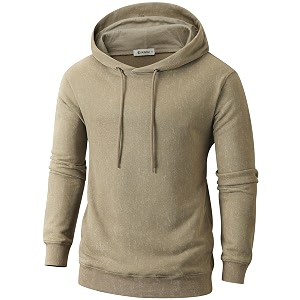 KLIEGOU Mens Tie-Dye Pullover Hooded Sweatshirt