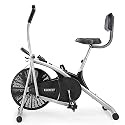 Air Bike Exercise Cycle Upright with Dual Moving Arms for Home Gym Cardio Full Body Weight Loss Workout Adjustable seat with Back Support (2CM)- Free Installation Support via Vedio call