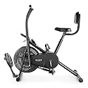 Air Bike Exercise Cycle Indoor with Dual Moving Arms for Home Gym Cardio Full Body Weight Loss Workout | with Back Support &amp; Twister Plate (4M) - Free Installation Support via Vedio call