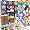 klmars Kids Wooden Painting Kit-Glow in The Dark-Arts & Crafts Gifts for Boys Girls Ages 5-12-Craft Activities Kits - Creative Art Toys for 5, 6, 7, 8, 9, 10, 11 & 12 Year Old Kids