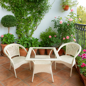 klodor gardenbalconyterracepoolside patio seating chair  table set for outdoor metal outdoor chair