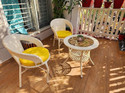 KLODOR Garden/Balcony/Terrace/Poolside Patio Seating Chair & Table Set For Outdoor Metal Outdoor Chair