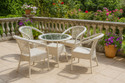 KLODOR Garden/Balcony/Terrace/Poolside Patio Seating Chair & Table Set For Outdoor Metal Outdoor Chair