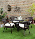 KLODOR Garden/Balcony/Terrace/Poolside Patio Seating Chair & Table Set For Outdoor Metal Outdoor Chair