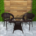 KLODOR Garden/Balcony/Terrace/Poolside Patio Seating Chair & Table Set For Outdoor Metal Outdoor Chair