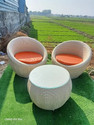 KLODOR Garden/Balcony/Terrace/Poolside Patio Seating Chair & Table Set For Outdoor Metal Outdoor Chair