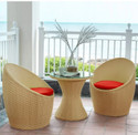 KLODOR Garden/Balcony/Terrace/Poolside Patio Seating Chair & Table Set For Outdoor Metal Outdoor Chair