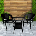 KLODOR Garden/Balcony/Terrace/Poolside Patio Seating Chair & Table Set For Outdoor Metal Outdoor Chair