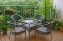 KLODOR Garden/Balcony/Terrace/Poolside Patio Seating Chair & Table Set For Outdoor Metal Outdoor Chair
