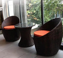 KLODOR Garden/Balcony/Terrace/Poolside Patio Seating Chair & Table Set For Outdoor Metal Outdoor Chair
