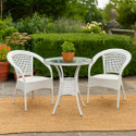 KLODOR Garden/Balcony/Terrace/Poolside Patio Seating Chair & Table Set For Outdoor Metal Outdoor Chair